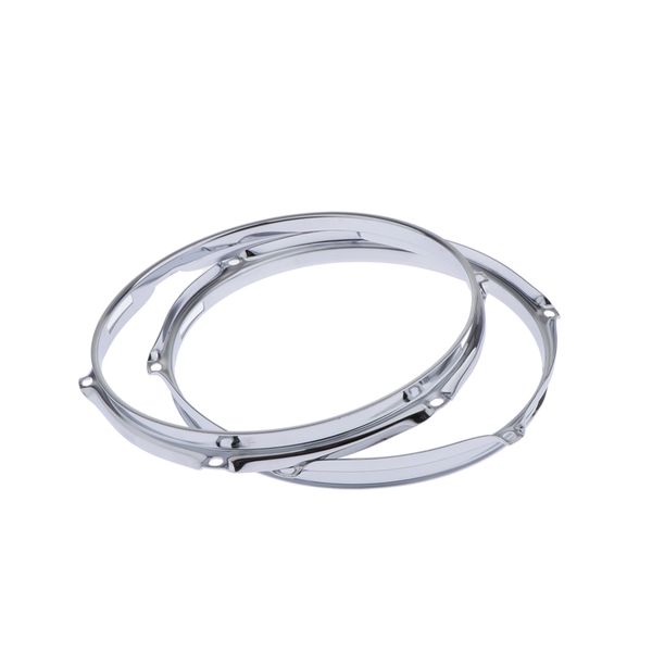 

pair die-cast 6-lug snare drum hoop - batter side - zinc alloy - 10 inch 1.5mm