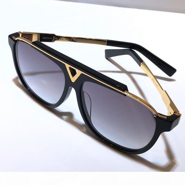

0936 designer sunglasses classic retro vintage millionaire mascot sunglasses summer style laser gold plated uv400 with case 0937 sunglasses, White;black