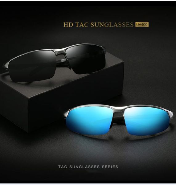 

yusiyixing classi men polarized sunglasses outdoor driving sunglasses uv400 mirror aluminum magnesium driving eyewear for 2020, White;black
