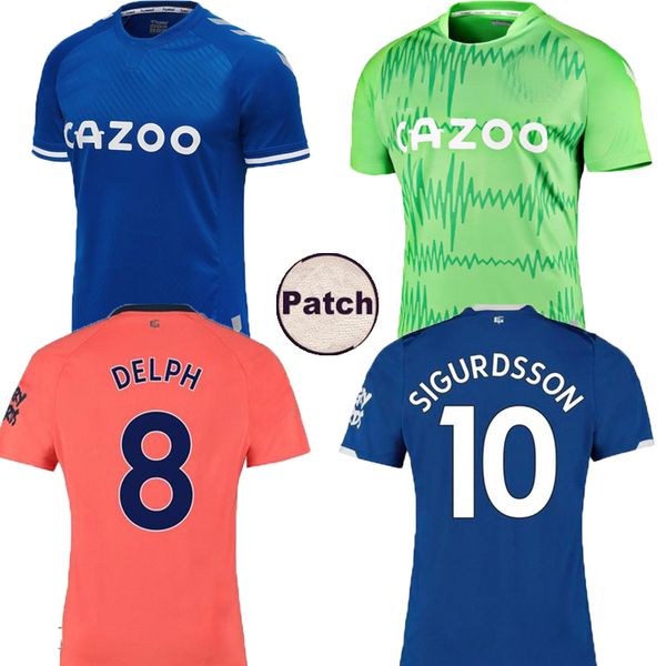 

19 20 21 everton soccer jersey orange football shirt kean richarlison sigurdsson andre gomes keane bernard walcott cenk tosun delph, Black;yellow