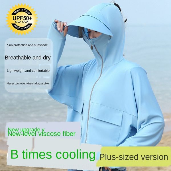 

ice silk screen screen female summer uv-proof sun hat travel face-proof anti-flying foam sun hat breathable outdoor, Blue;gray
