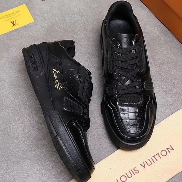 

new hiking mens shoes luxury outdoor athletic mens shoes daily runner platform sneaker flat casual shoes for men chaussures pour hommes luxu, Black