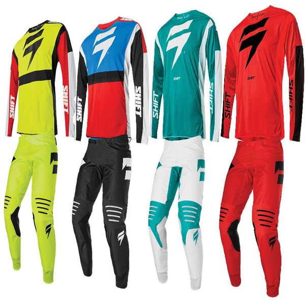 

2020 shift motocross gear set motorcycle off road jersey set moto suit