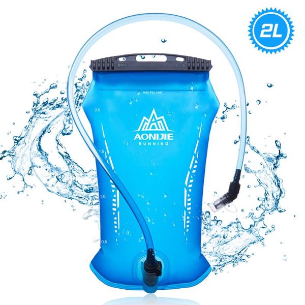 

2l sports water bottle tpu drinking bag portable water bladder storage bag bpa climbing riding marathon cross-rally flask
