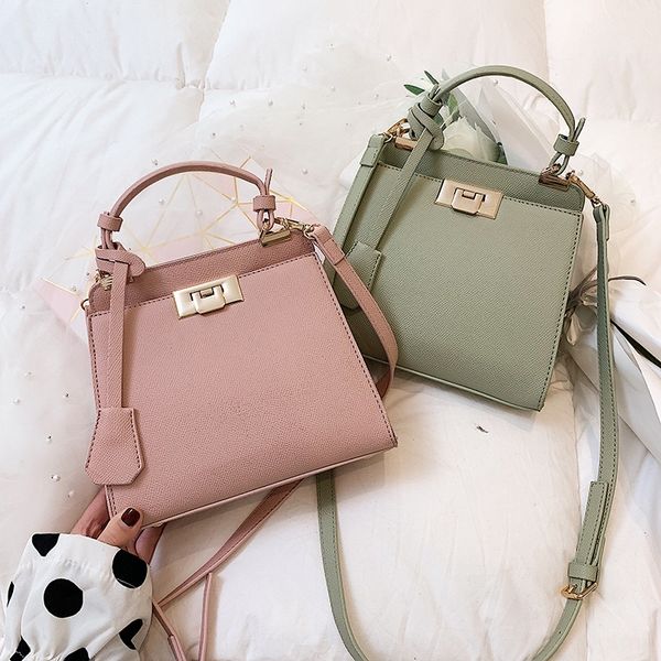 

47cbj bag female 2019 summer notebook new internet celebrity korean style all-match fashion atmospheric twill bag hand palm pattern small no