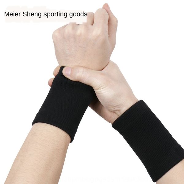 

nylon warm wrist strap badminton basketball badminton fitness running sports wristband riding warm wristband, Black;red