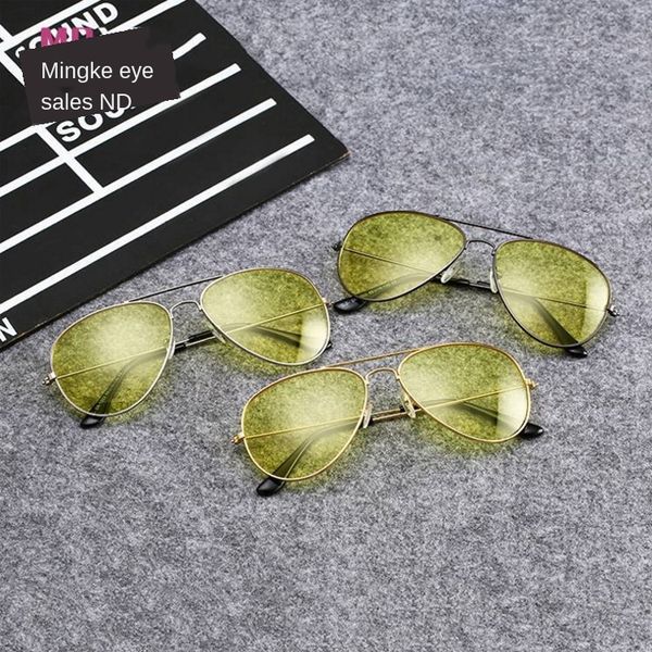 

3025 same fashionable men's night vision driving glasses full frame night vision glasses, White;black