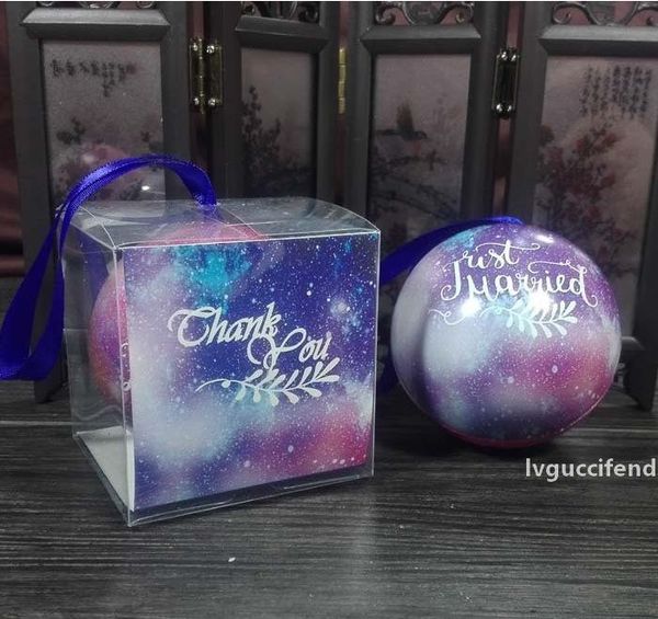 

2019 new marble printing wedding candy boxes round metal gift cases with ribbons event party supplies favors and gifts gift box