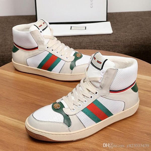 

leather fashion shoes mens breathable luxury male outdoors flats lace -up chaussures pour hommes with origin box men shoes casual ankle boot