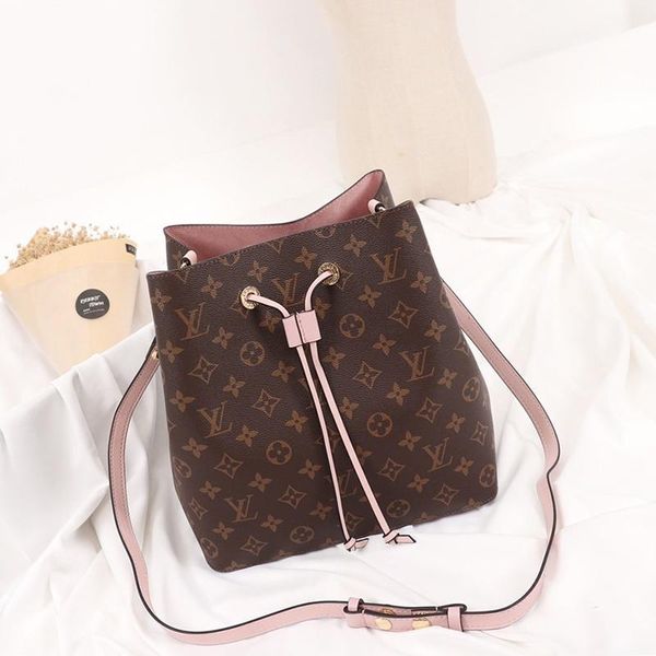 

new arrival womens bags luxury type leather bucket bag handbag drawstring lady shoulder bags fashion classic messenger crossbody bags sale