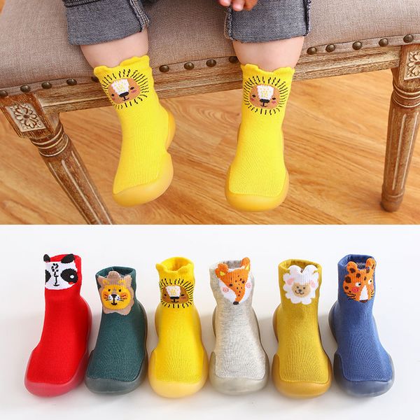 

baby toddler shoes baby long sock shoes non-slip soft bottom socks floor animal 0-2.5y 6colors p01