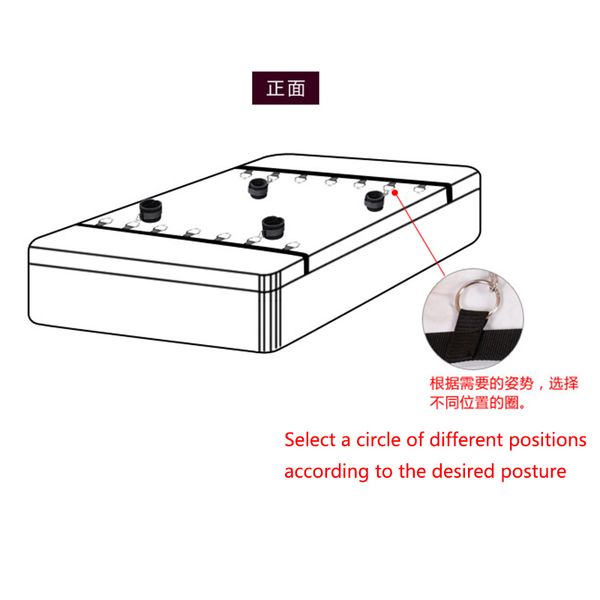 

y200616 ankle rope products restraints handcuffs toys for couples tool toy erotic bondage fixed bed hand toy games grqsm