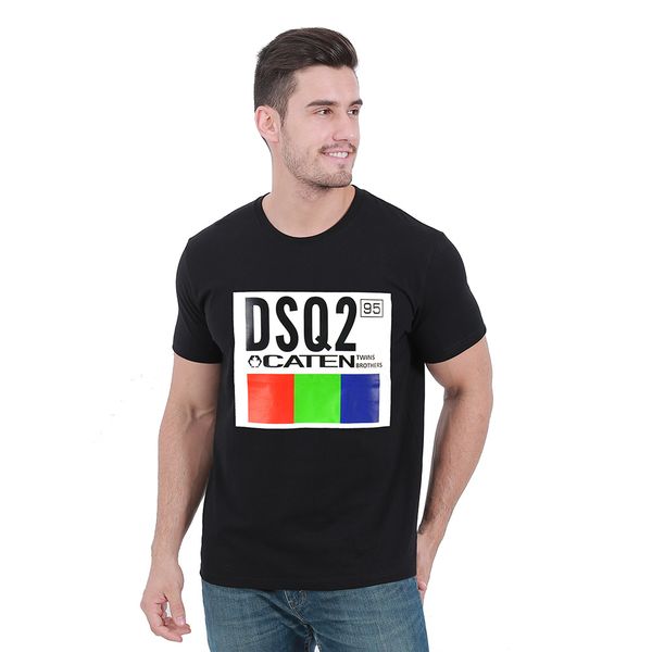 

d2 new men t-shirt 100% cotton t-shirt men luxury designer brand 1d dsq2 t-shirt 1d fashion, White;black