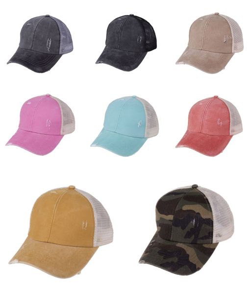 

обычная хвостик бейсболка solid грязный булочки hat trucker pony caps унисекс visor cap папа hat mesh летний открытый snapbacks 300pcs aaa19, Blue;gray