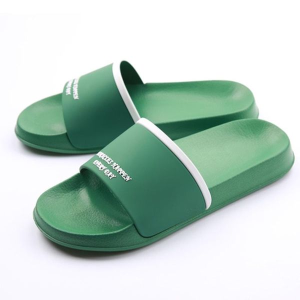 

women summer slippers slide sandals beach slides words flip flops comfortable thick bottom women/men boys couple bathe shoes, Black
