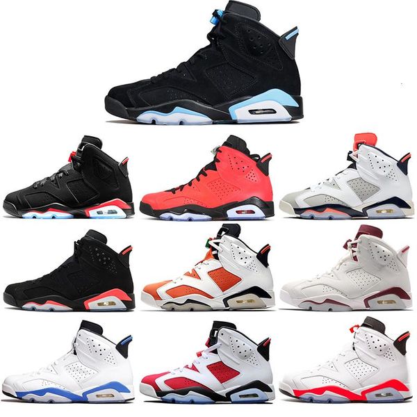 

new 6 6s mens basketball shoes unc sport blue black cat white infrared angrybull maroon mens trainer sports sneakers size 7-13