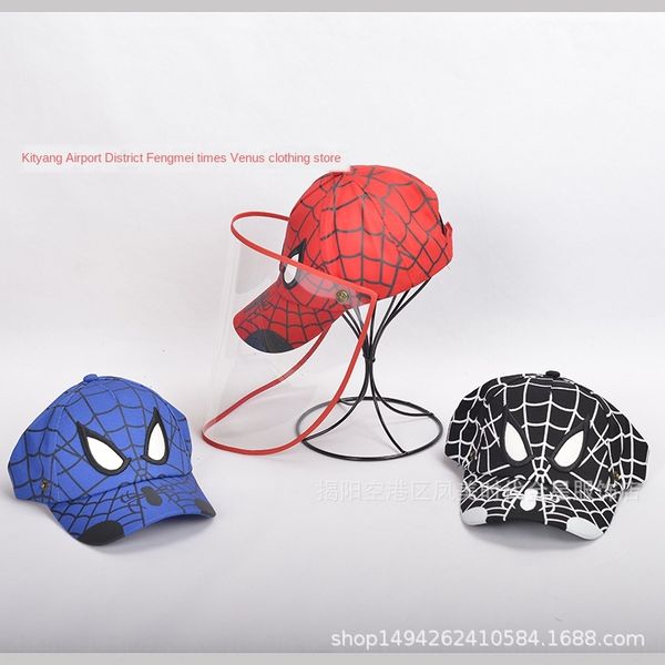 

63cl4 children's anti-flying foam detachable sun protection sunscreen hat tpu protective cover baseball cap male and female children&#0, Blue;gray