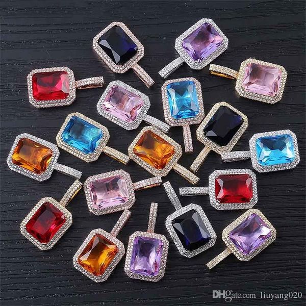 

new rock облединение out sapphire пасьянс кулон ожерелье бесконечность камни твердая назад с rope chain hip hop ювелирный подарок