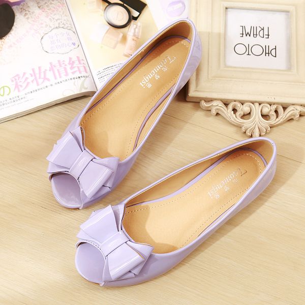 

summer footwear women flats boat shoes cute sweet elegant peep toe shoes woman slipony rosette ladies student flats 34-44, Black