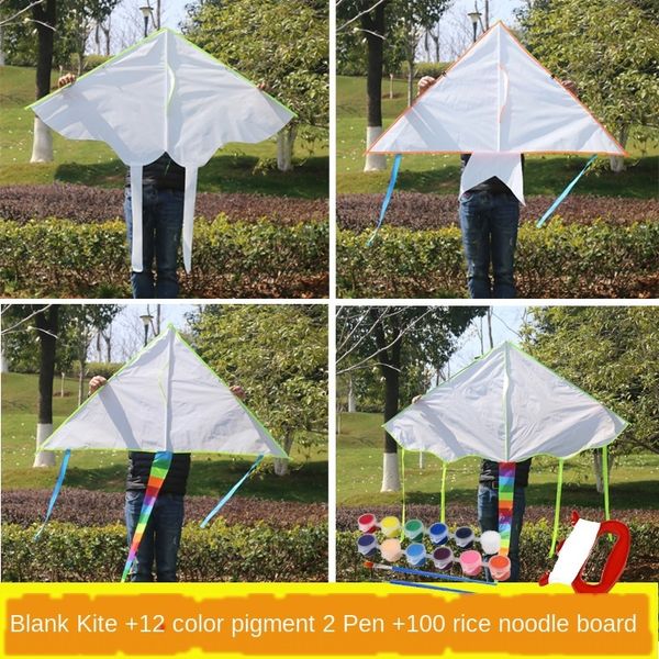 

hand-painted diydiy blank enlarged diy hand-painted white kite material bag teaching kite