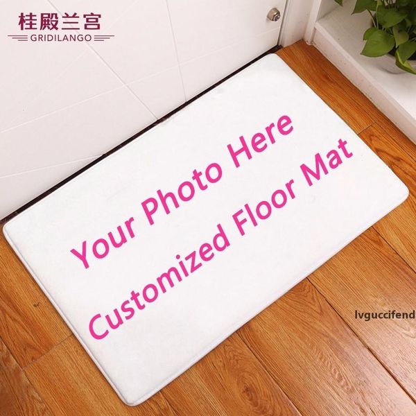 

gridilango custom made non-slip bathroom rugs p name customized rug print on floor door mat carpet outdoor dropshipping