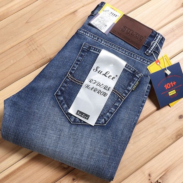 

прямой stretch тонкий бизнес небольшой прямой молодежи sulee специальное предложение весной и летом тонкие джинсы и джинсы мужские, Blue