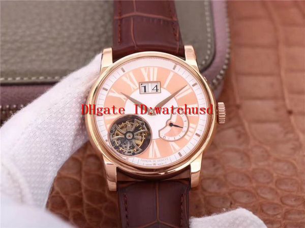 

jb factory hommage rddbh00568 wristwatches tourbillon mens watch 18k rose gold designer watches sapphire swiss rd540 automatic mechanical, Slivery;brown