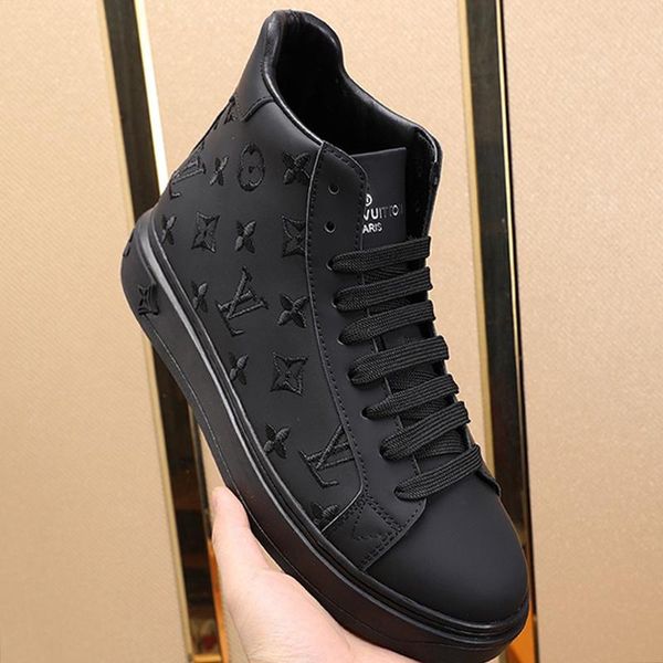 

lightweight mens shoes zapatos de moda para hombre comfortable luxury designer footwears high plus size casual men shoes, Black
