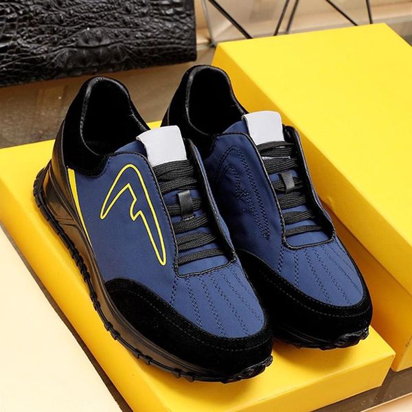 

new arrival scuba low - sneakers men 's shoes breathable lightweight design sneakers luxury lace -up casual men shoes with origin, Black