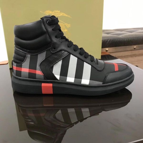 

new31 luxury high men's casual shoes fashion breathable sports shoes outdoor travel shoes original box packaging zapatos hombre, Black