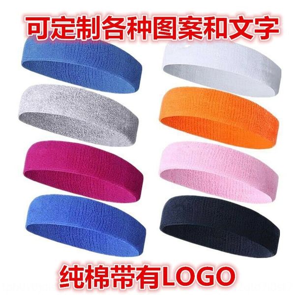 

sports head basketball running sweat-absorbing belt basketball hair band terry sports hair band gift, Yellow;black