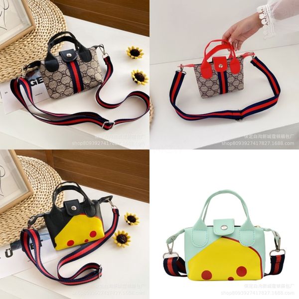

fashion kids cartoon animals chain handbag bag ladies portable shoulder bag leisure chain diagonal coin crossbody#239, Black