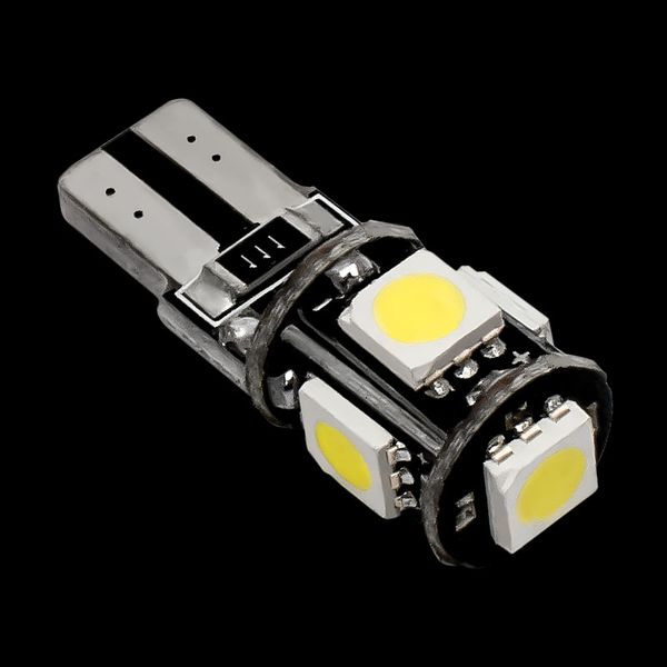 

t10 5 smd led canbus error auto parking lights w5w 2825 501 168 5smd car wedge tail side bulbs reading lamps dc 12v