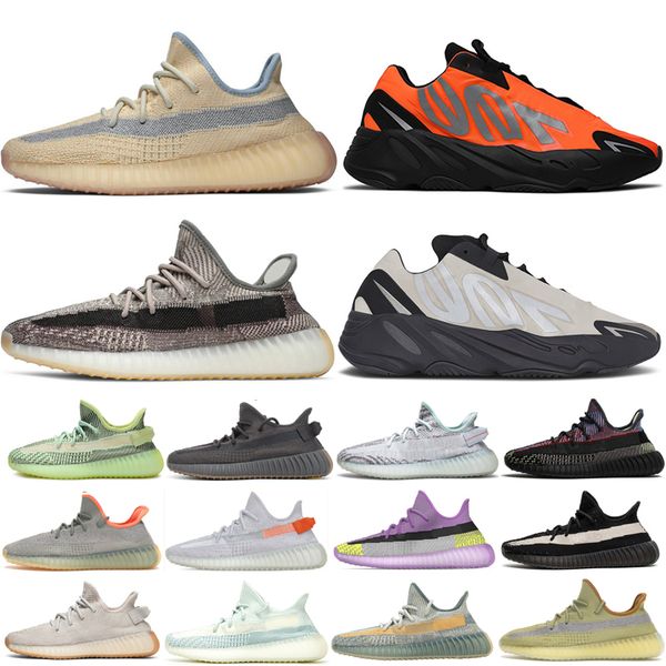 

700 kanye west phosphor static running shoes for mens womens zyon cinder reflective black tail light yeshaya mens sports sneakers 36-47