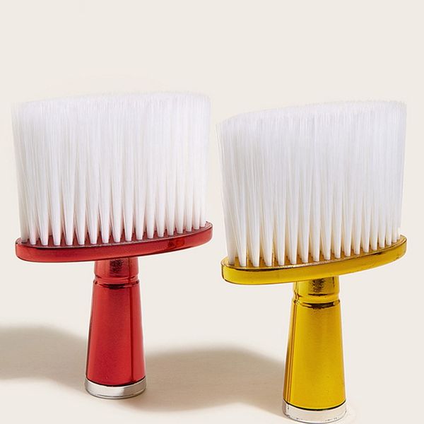 

1шт soft волос dust brush шеи face duster парикмахерская волос подметальная щетка салон резки styling инструменты, Silver