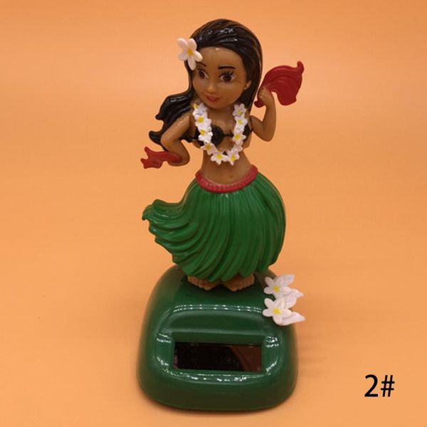 

car decor bobble dancing durable solar powered environmental swing toy hula girl