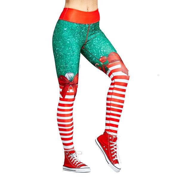 

christmas trousers for women lady casual elasticity skinny leggins mujer high waist workout printing stretchy pants leggings, Black