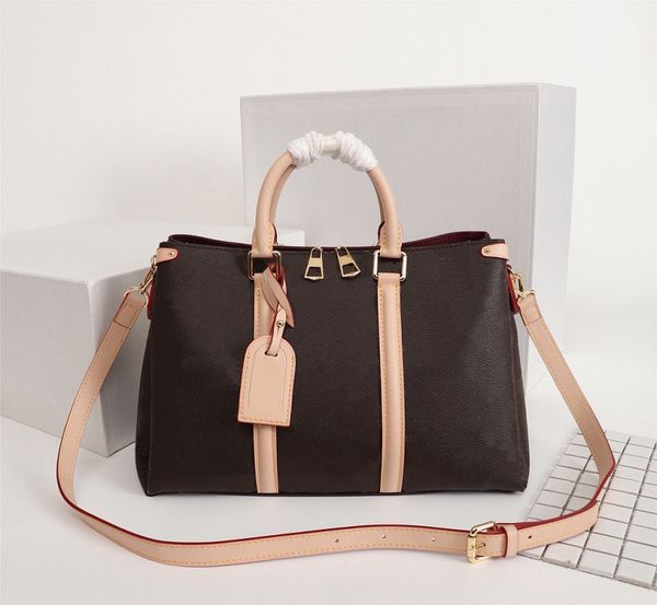

style quality shoulder designer handbag handbags purses open genuine bb bags women leather classic bag fashion brand luxury high ffgvn, Red;black