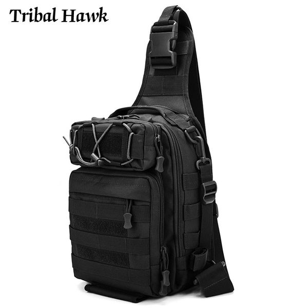 

groe kapazitt militr rucksack edc taktische schulter tasche armee molle brust pack wasserdichte angeln camping trekking rucks