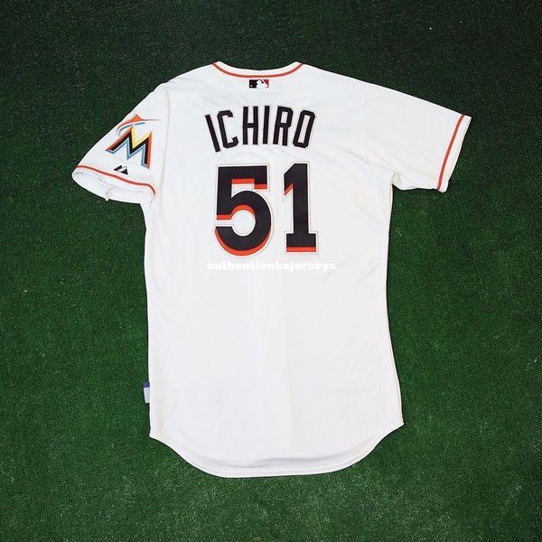 

majestic miami #51 ichiro suzuki cool base jersey mens stitched wholesale big and tall size xs-6xl baseball jerseys, Gray