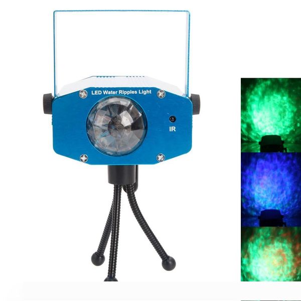 

9w 3 rgb led laser lighting auto voice control flash ocean wave led stage bar lamp ac 85-265v blue