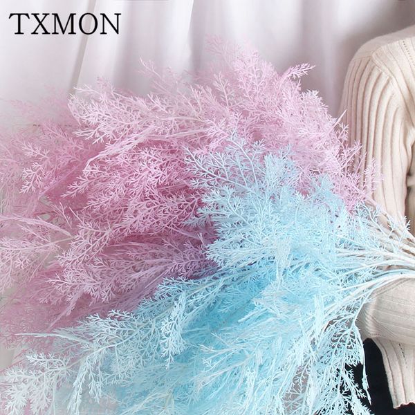 

txmon charming 6 branches smog artificial fake flower plants home decoration wedding landscaping simulation fog flowers phoenix