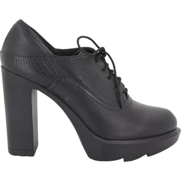 

damlax burgundy heels leather women 's shoes 5025 damlax, Black