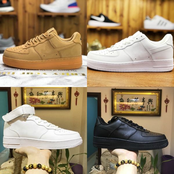 

men low skateboard shoes one 1 knit euro air high women all white black red air outdoor trainer casual shoes