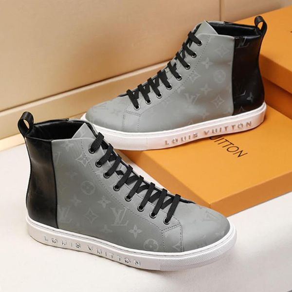 

new arrival men 's shoes autumn and winter fashion vintage leather high lace -up shoes sneakers comfortable zapatos de moda para h