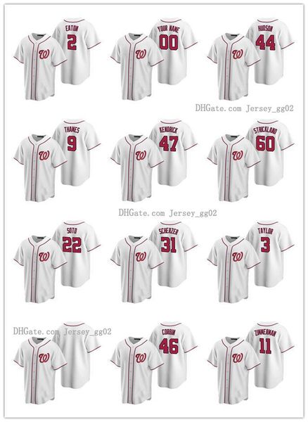

washington nationals men women youth 11 ryan zimmerman 7 trea turner 22 juan soto home baseball jerseys, Black