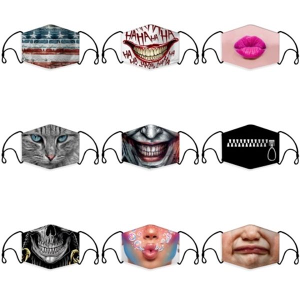 

anti dust face mouth er pm2.5 designer mask dustproof anti-l washable reusable ice silk masks 200pcs#640