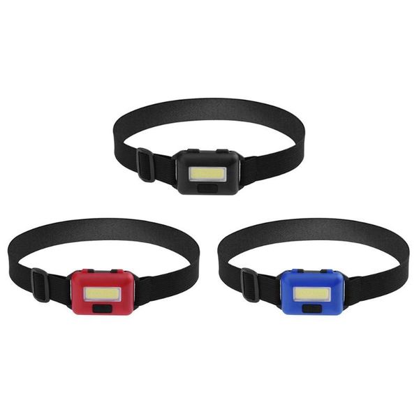 

mini cob led headlamp waterproof 3 modes headlight head torch lanterna for outdoor camping night fishing hiking