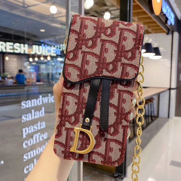 

fashion designer phone bag for iphone 11 pro max 8plus x xr xsmax leather mobile phone bags for samsung s20 huawei 6.5inch