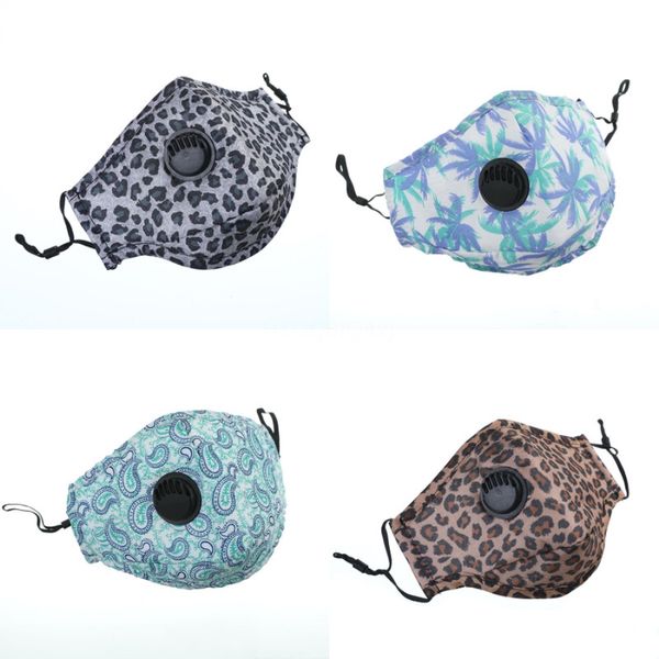 

designer printed blue outdoor masks non-woven prevent mouth face mask three-layer filter proof masks #753#300, Black